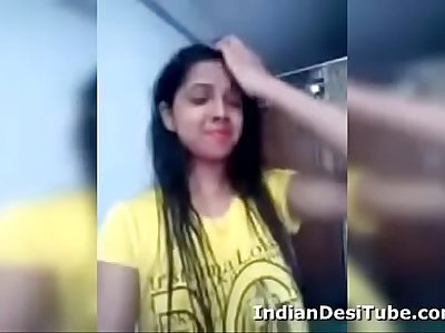 Desi Indian Adorable Girl Undressing Frigging Pussy IndianDesiTube.com