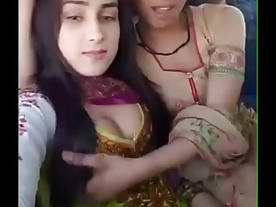 Desi Girl Flashing Her boobs with her friend patner