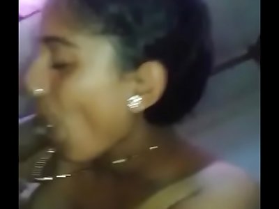 Desi Telugu teen call girl sucking customer dick.