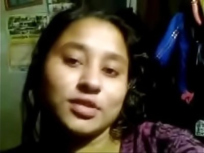 desi bengali college doll dirty talk and self made boobs expose for lover