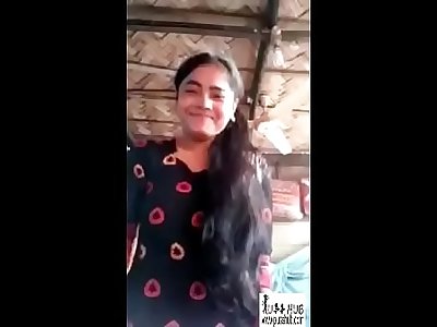 Desi village Indian Girlfreind displaying boobs and pussy for boyfriend