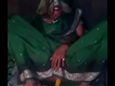 indian desi village wifey in saree doing anal masturbation